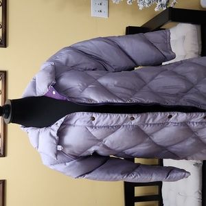 Beautiful lavender long puffer coat size 8